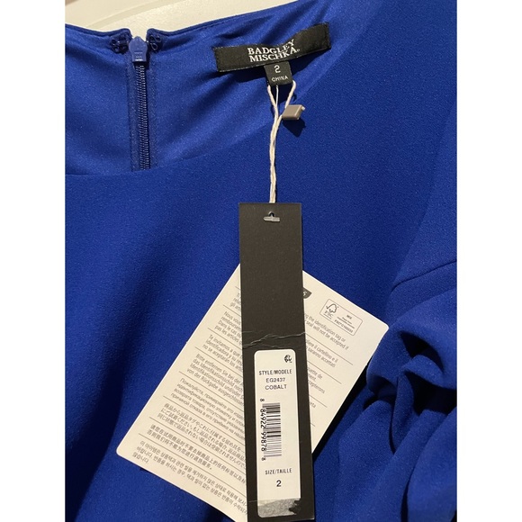 NWT Badgley Mischka Evening Gown Cobalt - Picture 3 of 3